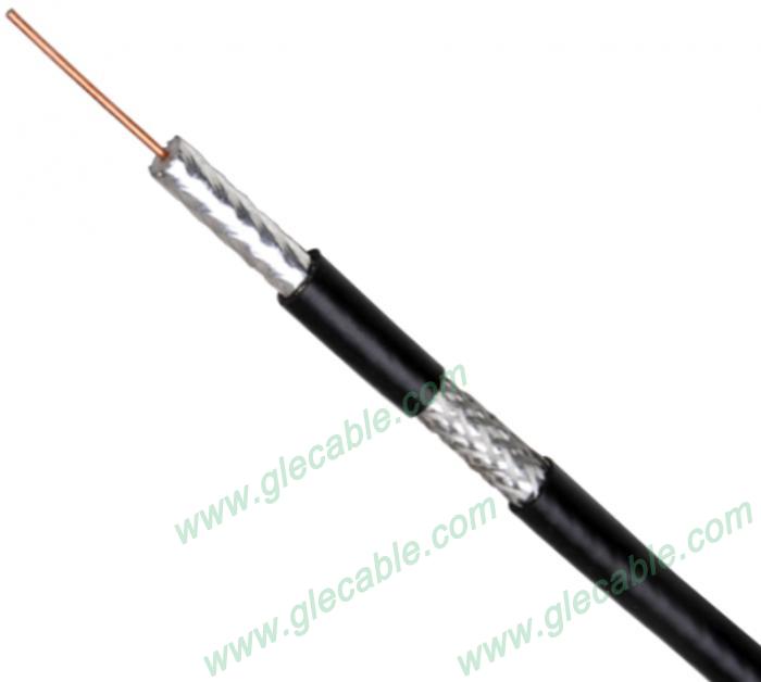 RG6, Copper conductor, Black PVC