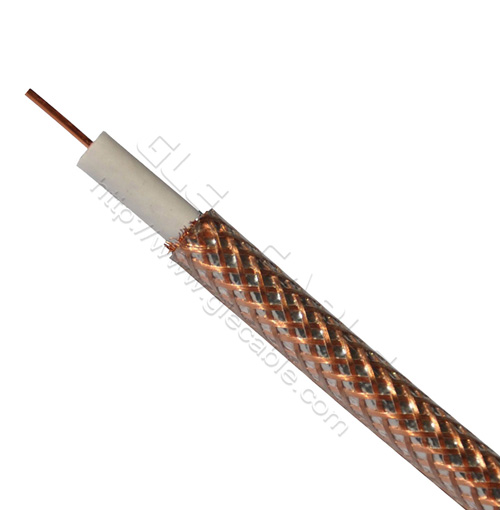 RG6, Copper conductor, transparent PVC jacket