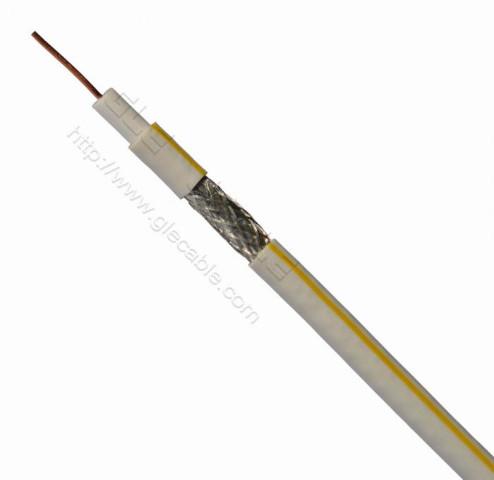 RG6, CCS conductor, White PVC jacket